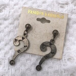 WWJD Silver Vintage Earrings What Would Jesus Do